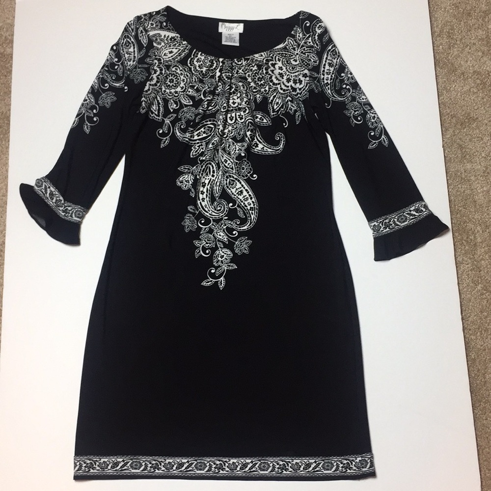 Maggie L. Black and White dress